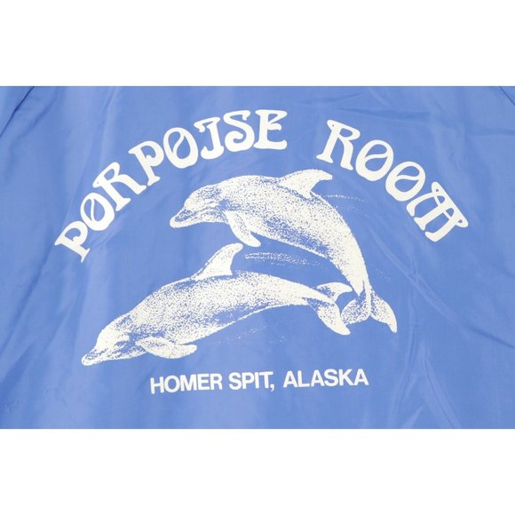 Vtg 80s Pla Jac Mens Small Porpoise Room Alaska Dolphin Fleece Lined Jacket USA - Picture 11 of 11